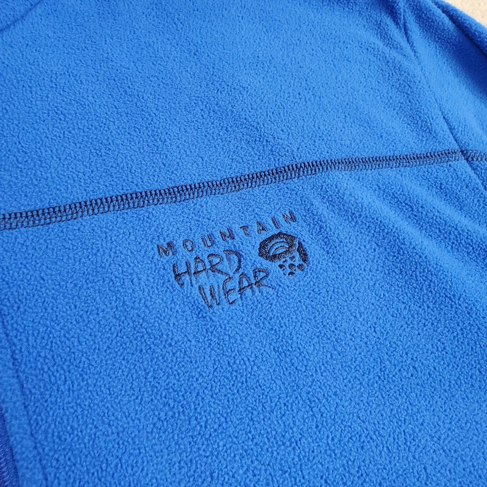 Pullover Mountain Hardwear 1/4 Cremallera Para Hombre Extra Grande Azul Polar Chaqueta Logotipo Simulado Foto 3 de 4