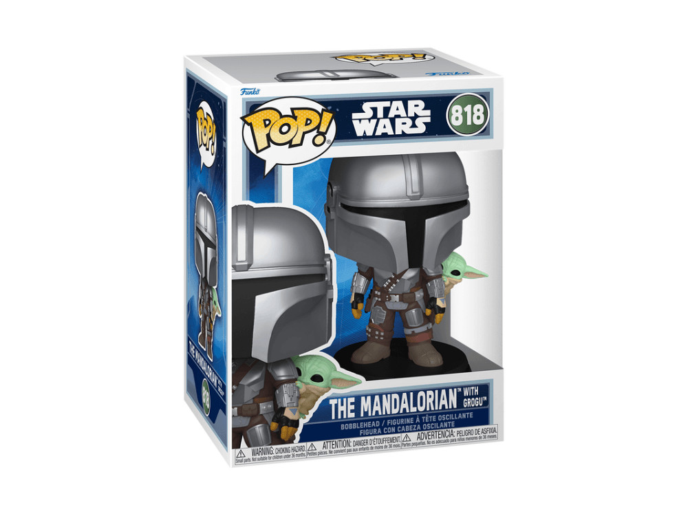Funko Pop! The Mandalorian with Grogu (On Back) Star Wars
