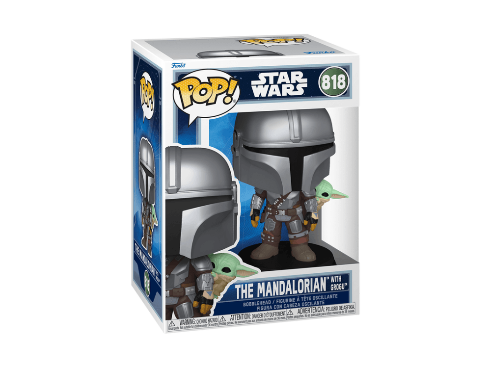 Funko Pop! The Mandalorian with Grogu (On Back) Star Wars