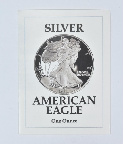1991-S American Silver Eagle Proof CoA