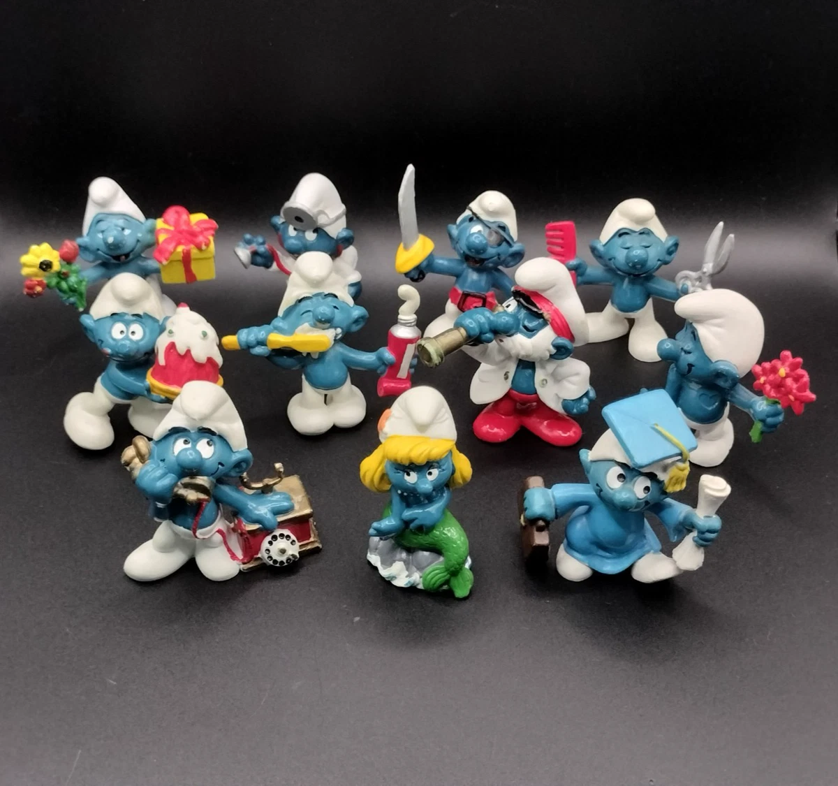 The Smurfs Cartoon & TV Character Action Figures with Vintage for