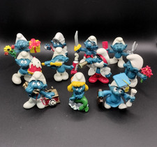 11 Smurfs Figure Vintage Toy Papa Smurfette Smurf Scheich Lot X 8