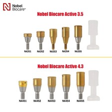 Dental Nobel Biocare Active NP/RP Locator Abutment Conical Titanium 1-5mm Height