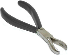 Stainless Steel Jewelry Making Pliers, Rounded Nose, Box Joint, Plastic Grips, 5
