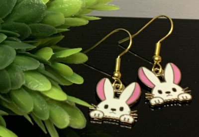 Bunny Earring, Easter Bunny Earring, Gift Idea, Easter Earring, Rabbit Earring