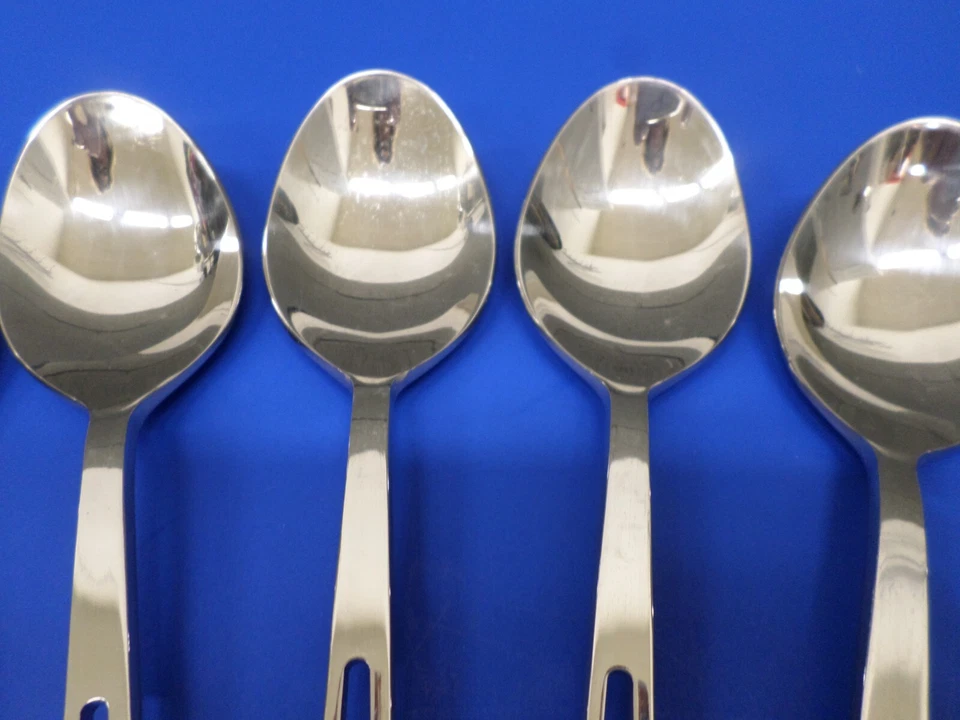 8 Towle Supreme Cutlery APERTO Glossy 18-8 Stainless Japan Flatware SOUP SPOONS - Image 3 of 4