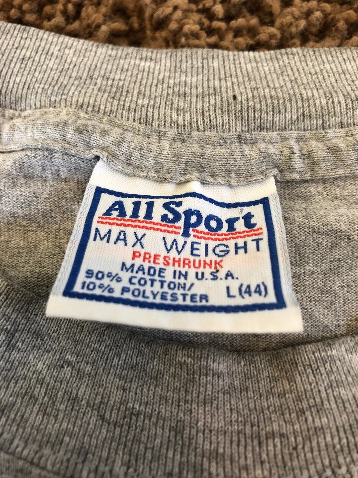 Camiseta De Colección Años 80 90 San Diego Varsity Crew Todo Deporte Peso Máximo EE. UU. Grande L Foto 4 de 4