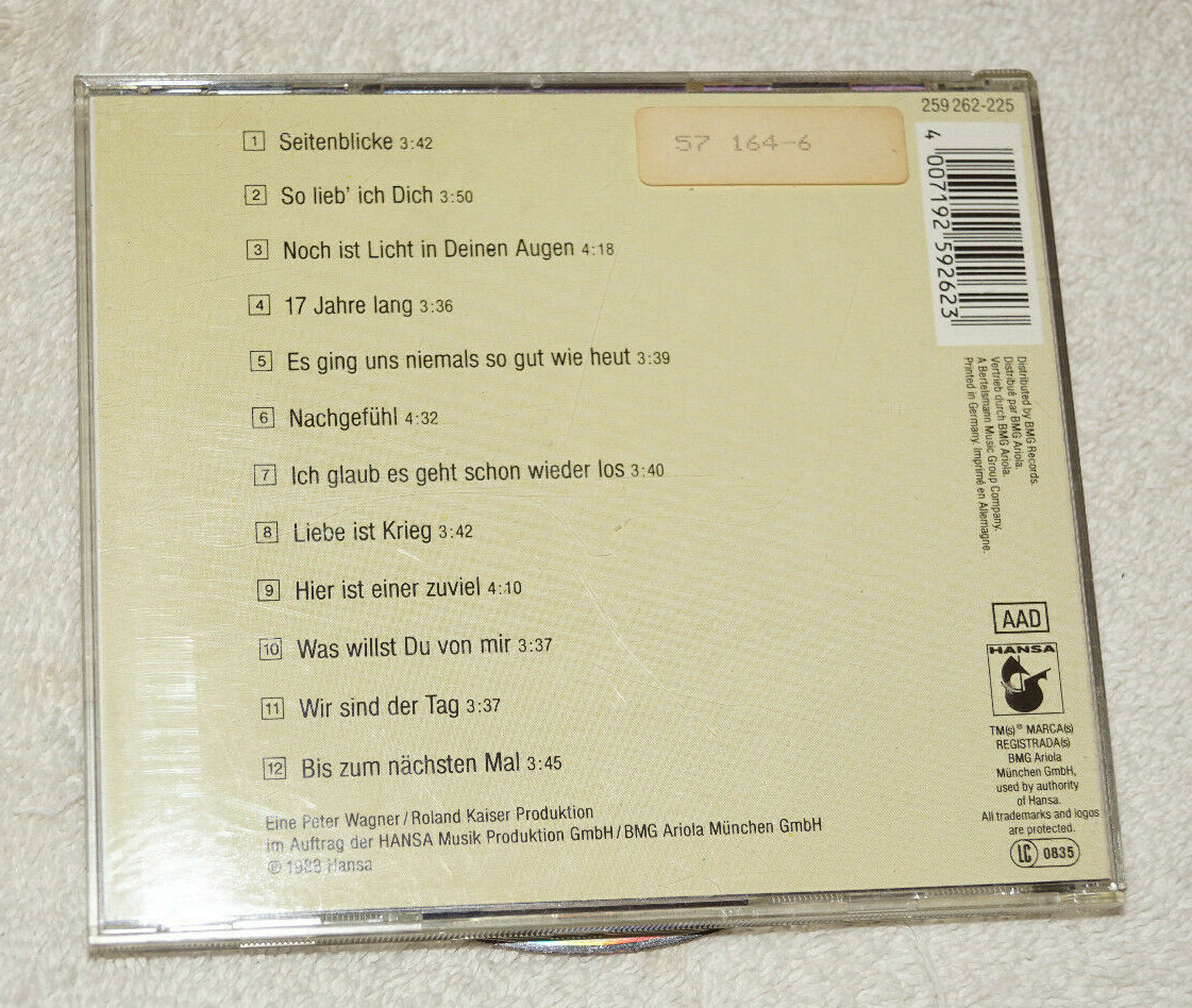 CD : Roland Kaiser - Seitenblicke (1988) Made in West Germany | eBay