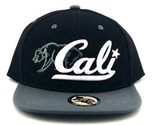 Wynn New 1954 California Republic Cali Youth Black Gray Era Snapback Hat Cap - Picture 3 of 8