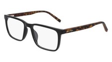 New Nautica N-8183 001 Black Eyeglasses with Dark Havana Temples 54/18/145