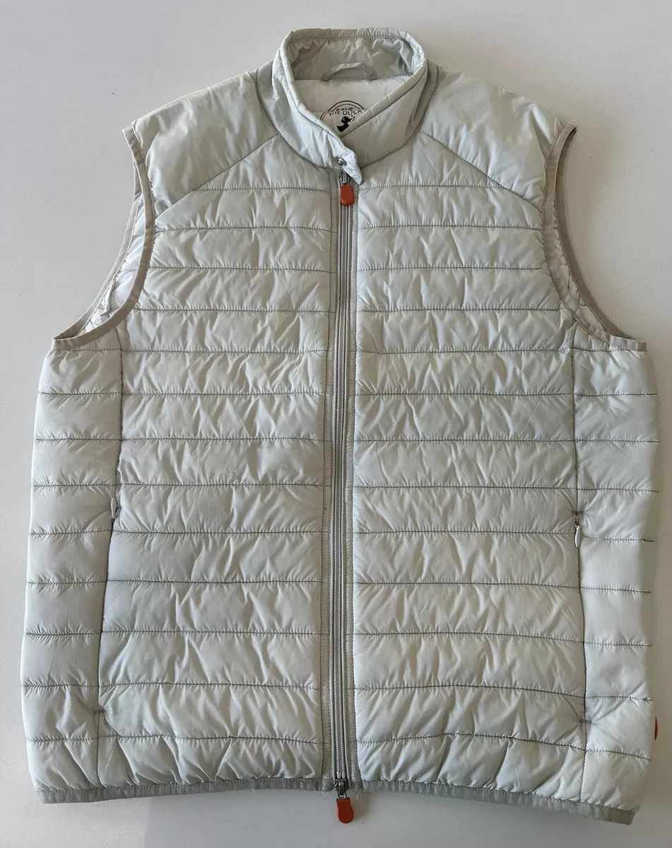 Light grey top puffer vest