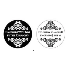 New personalized SHINY-HANDMADE WITHLOVE-Customized with your NameRound Embosser