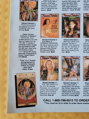 Femme Fatales 1992 CFQ Media, Many available, Pick yours. Excellent condition! - Picture 422 of 698
