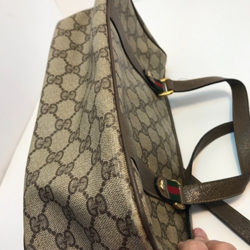 Vintage Gucci 80's Shoulder Handbag Made in Italy READ Needs Restoration - Picture 16 of 23