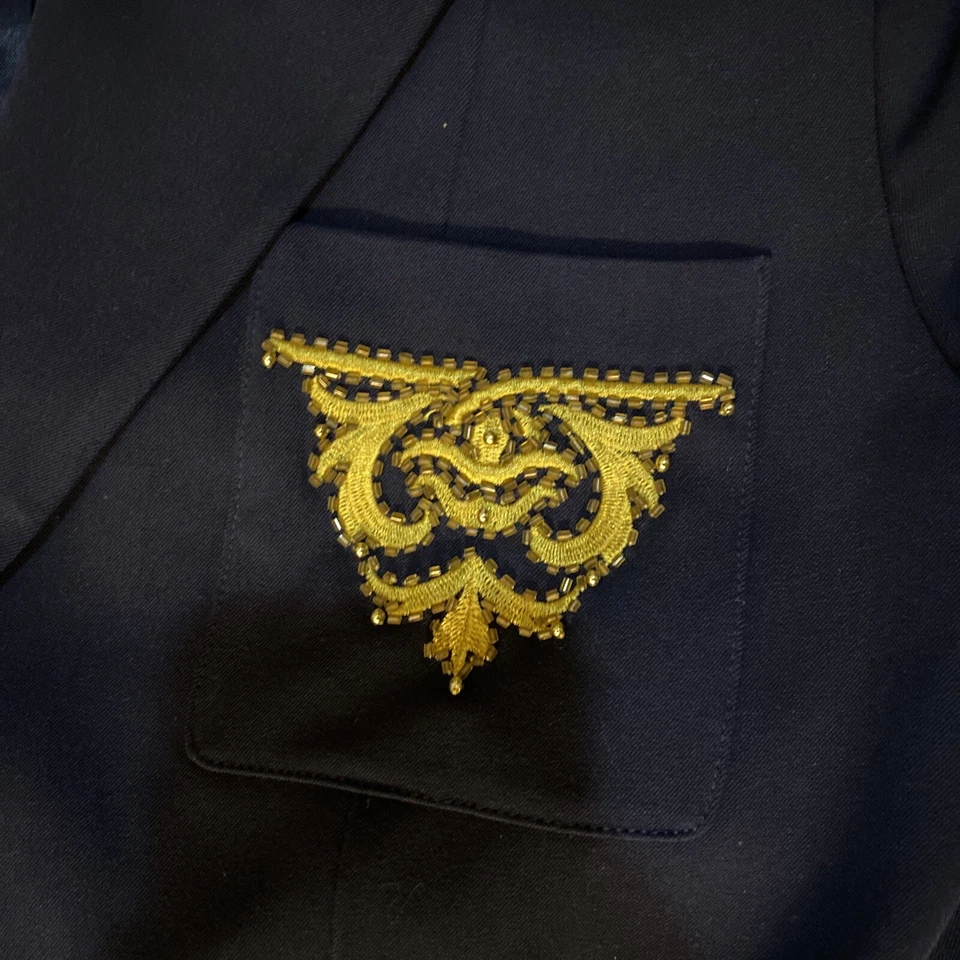 Traje Blazer Linea By Louis Dell Olio Mujer Azul Manga Larga Talla M (S5) Foto 3 de 4