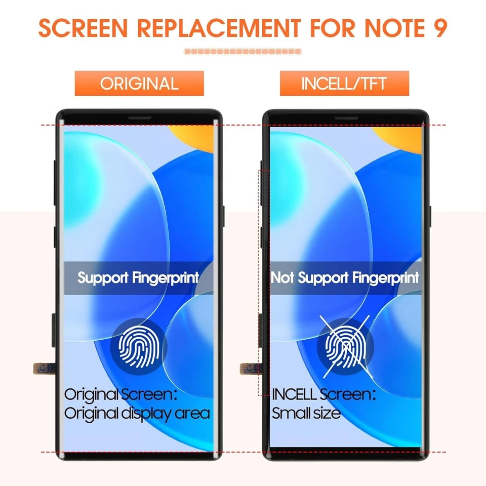 For Samsung Note 9 SM-N960F TFT LCD Display Touch Screen Digitizer With Frame - Image 3 of 4