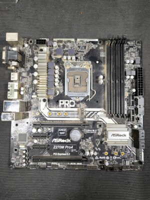 ASRock Z270M Pro4 Motherboard - für Teile, Spuren Der Verwendung