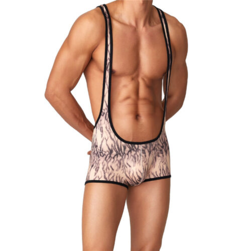 Boxer uomo sexy jockstrap body intimo wrestling singolo body abbigliamento sportivo - Foto 6 di 13