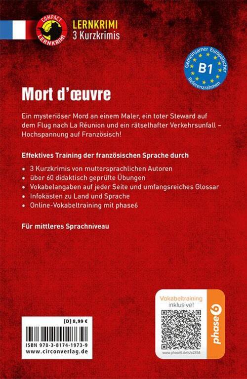 Thumbnail - Mort D'oeuvre - 3 Kurzkrimis Französisch B1 Rosemary Luksch (u. A.)