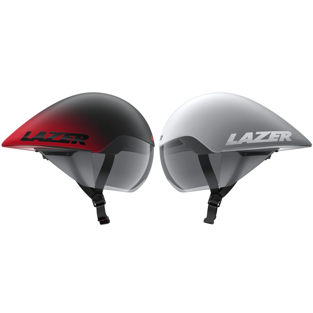 Lazer Volante KinetiCore Bike Aero TT Helmet Black Red White