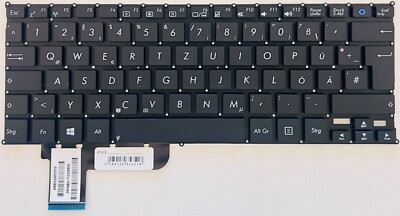 deutsche QWERTZ Tastatur für ASUS VivoBook S200 E S200E-CT182H Serie DE Schwarz