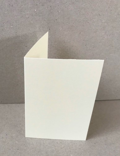 Blank cards A7 when folded made from Matt Cream boards pk5 with envelopes - Picture 5 of 5