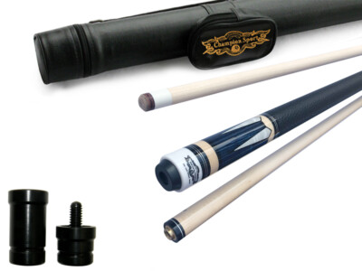 Champion LPC2 Pool Cue Stick,Black Hard Case,Low Deflection Shaft,Pro Taper,12.5