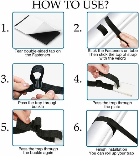 8PC PoCZ Cover Blanket Reel Clips Replacement Straps SESar Cover Attachment Tool - Picture 11 of 13