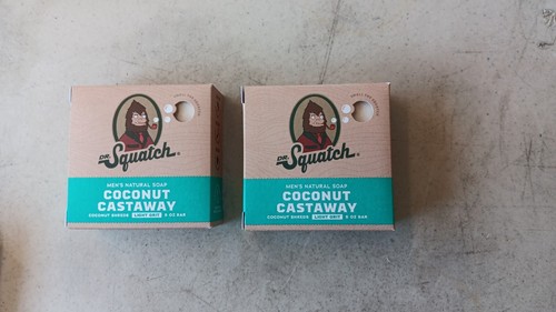 Dr. Squatch Coconut Castaway Soap - 5oz Bars 2 pack