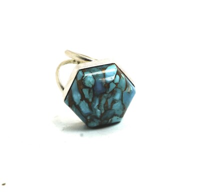 DTR Jay King Desert Rose Trading Sterling Silver & Howlite Ring, Size 9 1/4