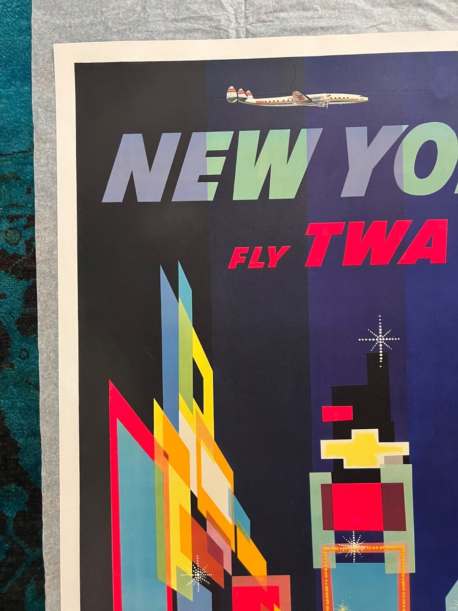 FLY TWA NEW YORK 壁掛けアート FLY TWA NEW YORK 壁掛けアート