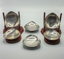 Vintage MCM Candlestick Holders Stainless Steel 18 / 8 Made in Denmark Set of 6