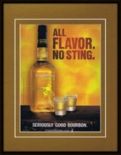 2013 Evan Williams Honey Bourbon Framed 11x14 ORIGINAL Vintage Advertisement  