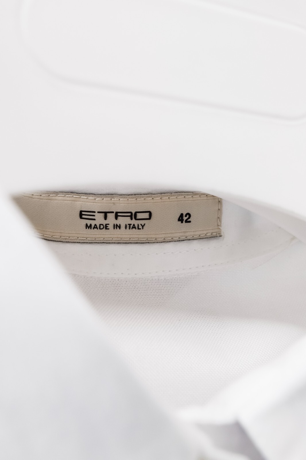 Etro Basic White Cotton Button Up, Size IT 42 - image 4