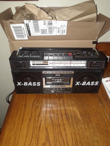 QFX J-22U ReRun Cassette Player Boombox - Black for sale online | eBay