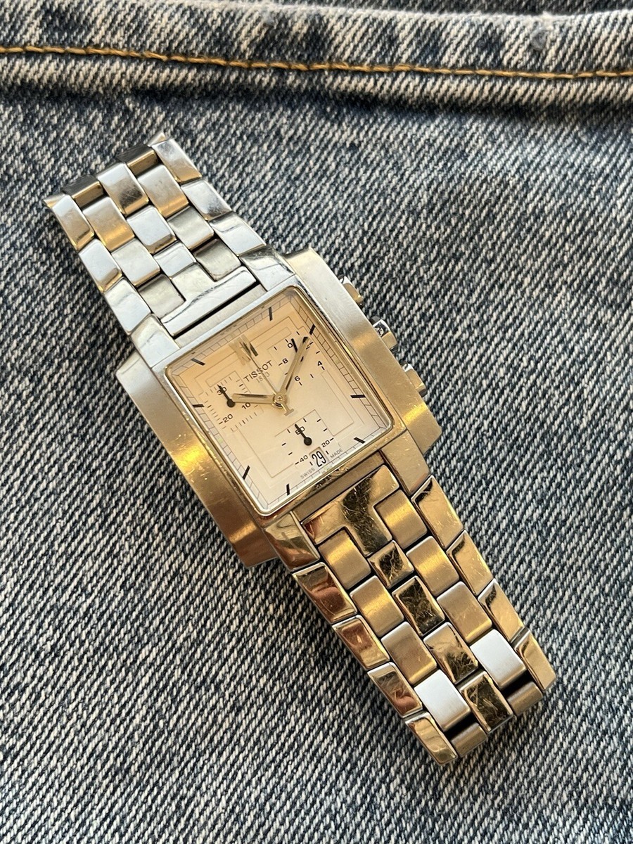 1円〜】TISSOT ティソ 腕時計 メンズ クロノグラフ L875/975K ブラック