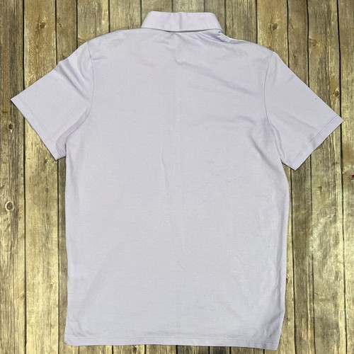Camisa polo de golf Greyson manga corta mediana para hombre púrpura algodón elástico - Imagen 2 de 7