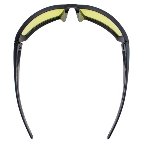 Global Vision Sly 88 Motorcycle Safety Glasses Sunglasses Black Frame w/Yellow - Picture 4 of 8