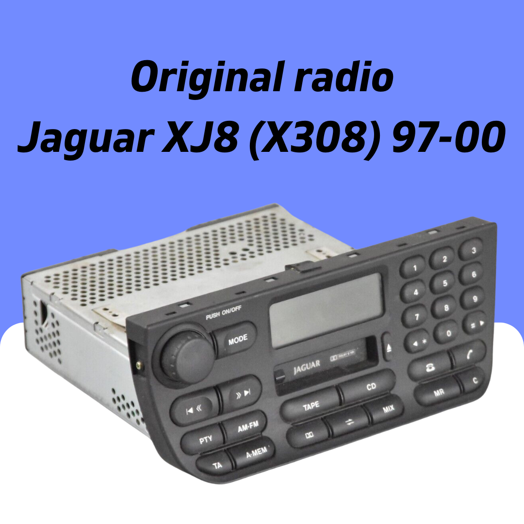 Jaguar XJ XJ8 (X308) (97-00) Amplified audio Single DIN radio