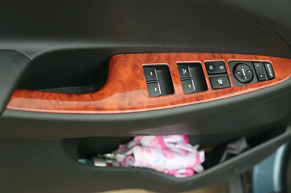 13PCS Yellow wood grain Car Interior Kit Cover Trim For Hyundai Truson