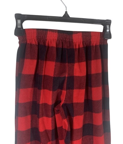 Wonder Nation Boys Unisex Red & Black Plaid Pajama Bottoms Pants size M 8 - Picture 8 of 10