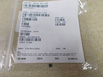 NEW Microchip PIC16F610-I1ML MCU Microcontroller *FREE SHIPPING*