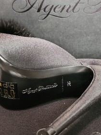 Agent Provocateur Tamiya Peep Toe Mules Size 5.5 Womens