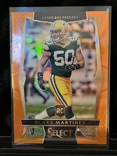 2016 Select 28 Blake Martinez Rookie RC Orange Prizm 43/49 Packers Stanford SP