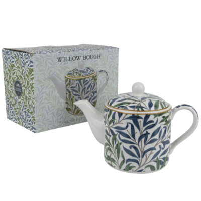William Morris Willow Bough Muster Porzellan Teekanne Geschenkbox