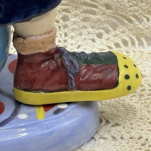Statuina pagliaccio nuoto estivo kitsch retrò firmata dall'artista ottimo regalo - Foto 14 di 16