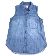 Women’s SO Blue Sleeveless Blouse Size XS