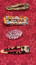 4 Pieces Acrylic Resin Hair Clips Alligator Hair Clips Colorful 1 1/2-2 1/2 In
