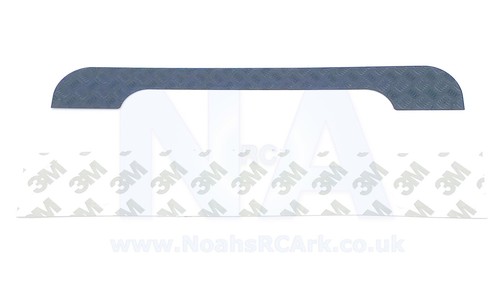 Placa de cheque trasera Traxxas TRX4 Defender D110 plata negra - Imagen 7 de 10