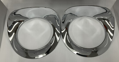 55 56 57 Chevy Chrome Headlight Bezels 3100 3200 Pair 1955-1957 Second Series